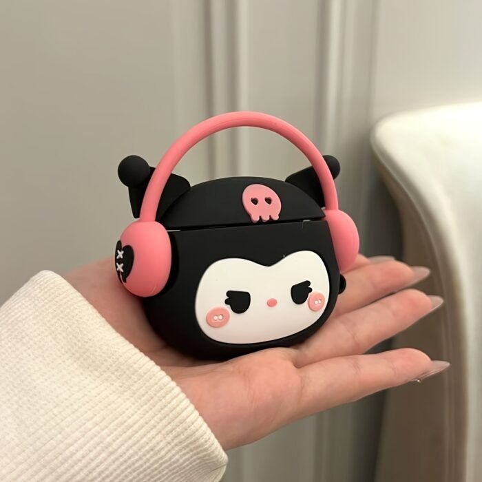 [Silicone Protective Case for ]Sanrio Decorative 3D Bag Charm Stereo Headphone Case, Cartoon Protective Cover, Scratch Resistant, Shockproof Earphone Accessory - Image 8
