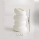 Vintage Style Spiral Vase - Unique Twisted Design, Ideal for Fresh and Hydroponic Plants, Creative Home Decor, Plastic, No Battery Required
