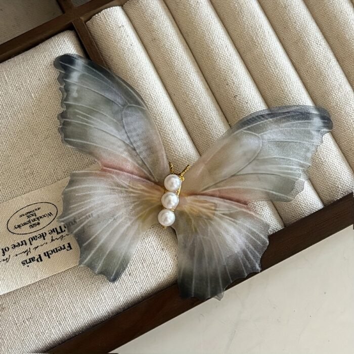 3pcs Elegant Faux Pearl Decorative Butterfly Shaped Hair Clips Vintage Hair Barrettes For Women And daily use Wear - Image 8