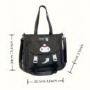 Sanrio cartoon cute shoulder bag, crossbody tote bag,, high, college students' class tutoring bag, bag, handbag, Valentine's Day gift