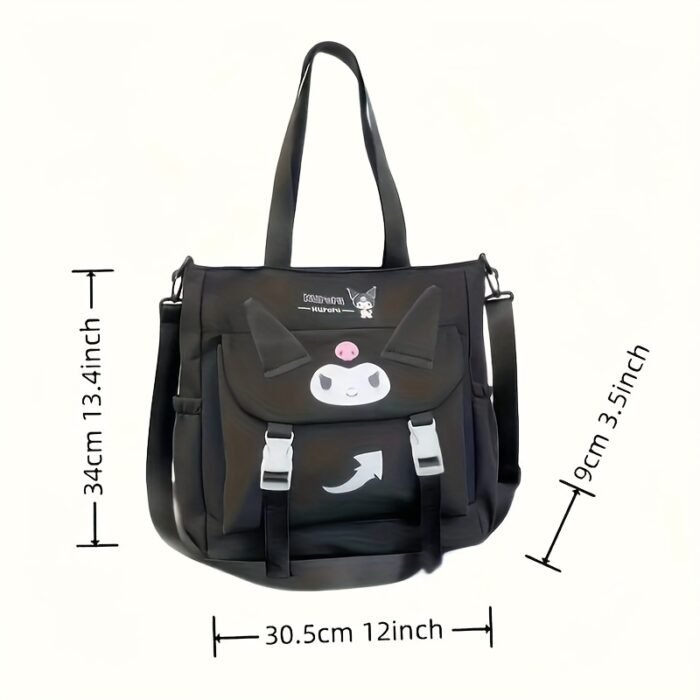 Sanrio cartoon cute shoulder bag, crossbody tote bag,, high, college students' class tutoring bag, bag, handbag, Valentine's Day gift - Image 4