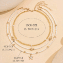 3pcs Dainty Layered Necklace Set for Women- Resin Material Handmade Seaside Shell & Starfish Pendant Multilayer, Perfect for Summer Beach Vacation, Beach Accessories