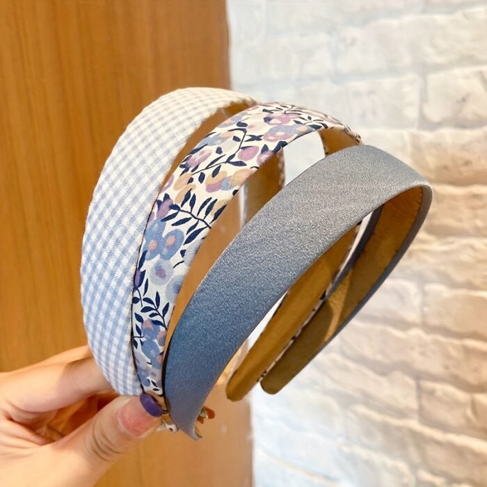 3pcs, Fresh Elegant Classic Wide Brim Floral Headbands, Women Girls Country Style Casual Leisure Hair Accessories, Gift Photo Props - Image 16