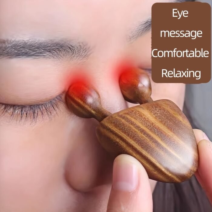Agarwood Nose Massager Facial Eye Gua Sha Stick - Image 4