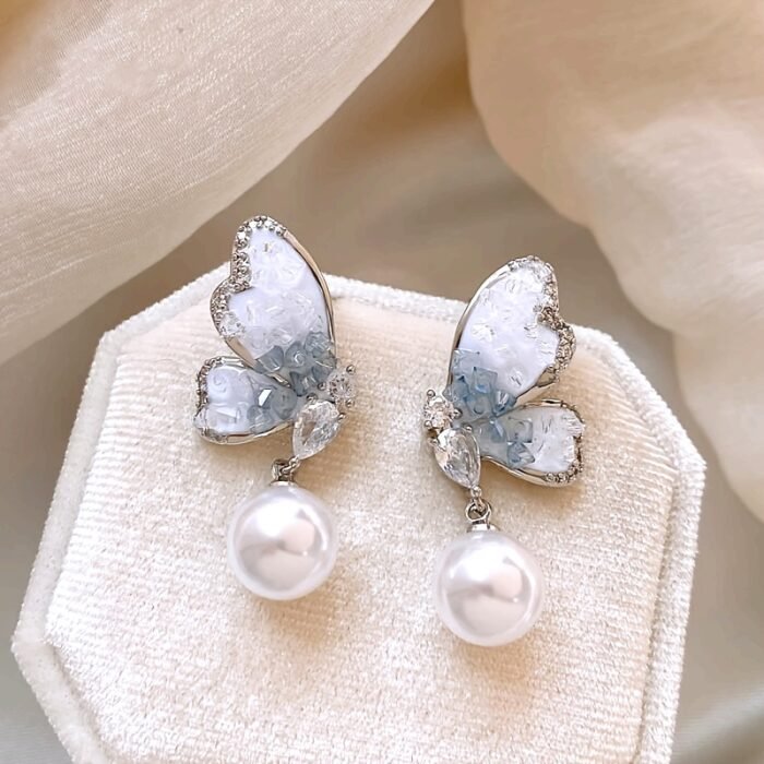 Elegant Butterfly Earrings for Women - Small, Crowd-Standing Ear Ornaments - Image 8