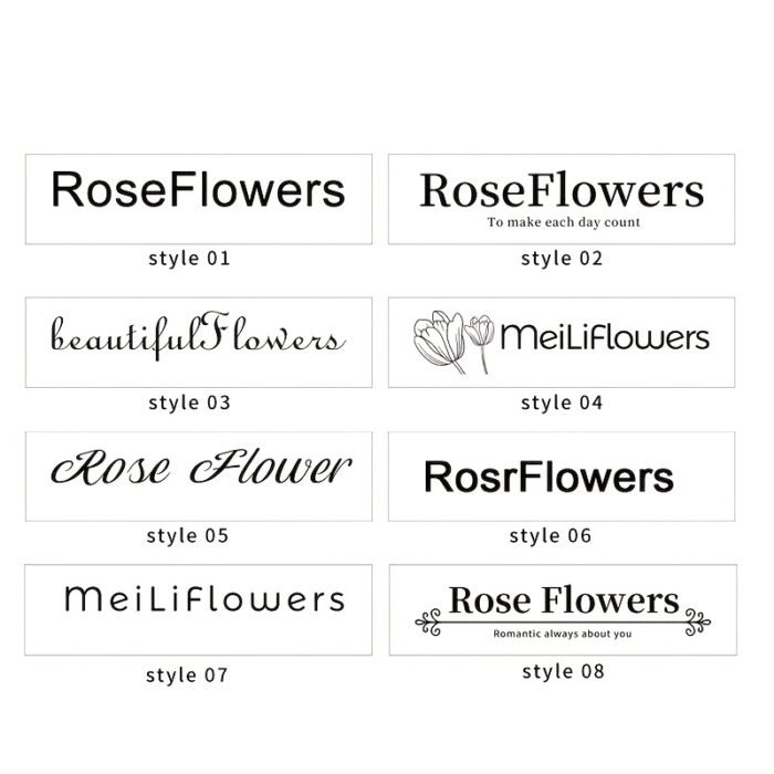 Custom Square Logo Stamp, Personalized Seal for Wedding Invitations, Floral & Store Logos, Office Supplies, Black Ink, English Text, Durable Plastic Material - Image 7