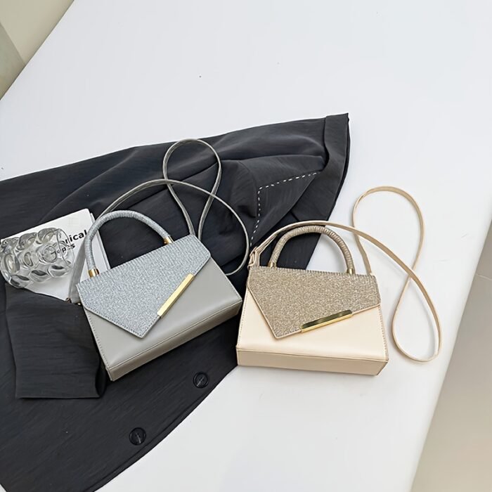 Small niche design lightweight crossbody bag, new fashionable versatile evening shoulder bag—stylish design with adjustable strap and magnetic closure. Available in 4 colors to choose from, perfect for work commutes, dinner parties, dates, daily wear, or photo shoots - Image 13