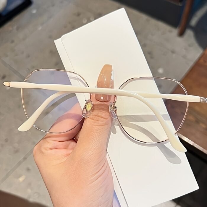 Women's Ultra-Light Blue Light Blocking Glasses - Stylish Oval Frame, Slimming Effect, PC Lenses, Acetate Material, Perfect for Everyday Use & Street Style, Street Style Glasses | Oval Frame Glasses | Acetate Fiberglass - Image 3