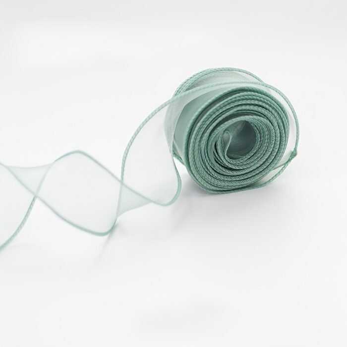 9.14 meter Sheer Chiffon Ribbon - Elegant Organza Satin for Gift Wrapping, Cake Decorating, Bouquets, Wedding Crafts & DIY Projects - Available in Gray, White, Pink, Red, Green, Golden, Black, Festive Decorating | Flowing Texture Ribbon | Organza Satin Ribbon - Image 18