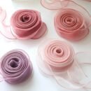 9.14 meter Sheer Chiffon Ribbon - Elegant Organza Satin for Gift Wrapping, Cake Decorating, Bouquets, Wedding Crafts & DIY Projects - Available in Gray, White, Pink, Red, Green, Golden, Black, Festive Decorating | Flowing Texture Ribbon | Organza Satin Ribbon