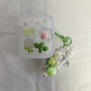 Creative Simple Green Three-Dimensional Flower Ear Case for Iphone Ear Case for Airpods 1/2 Generation Earphone Case New Wireless Earphone Case for Airpods 3/Pro/Pro2 Earphone Case Boyfriend/Girlfriend Gift