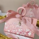 20pc Small And Large Multi-colored Hot Stamping Paper Gift Boxes, European-style Triangular Pearl Floral Hand-held Candy Boxes, Muffins, Candles, Jewelry Gift Packaging Boxes For Mother's Day, Weddings, Birthdays, Anniversaries, And Holiday Parties.