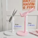Adjustable Cute Bunny Phone Stand - Cartoon Rabbit Design, EVA Material, Universal Tablet Holder - Ideal for Desk, Gift for Easter, Valentine's, Thanksgiving, Mother's, Father'S Day, Christmas, Bunny Accessories