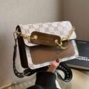 LABOONOO Chic Shoulder Bag - Geometric Pattern, Large Capacity, Magnetic Closure, Golden-Tone Hardware, Versatile Casual Style, Polyester Lined, Non-Washable, Everyday Bag|Chic Geometric Bag| Bag, Bags for Purse