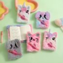 Adorable Mini Notebook with Cute Cat Design - Portable Small Diary with Pen Pocket, Ideal Gift for Students, Polyester Cover, Pink and White, Diary Accessories | Playful Design | Durable Cover