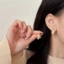 1 pair of zinc alloy earrings for women - elegant theme, non-mosaic. Unplated, suitable for ages 15 and up, stylish fashion accessory