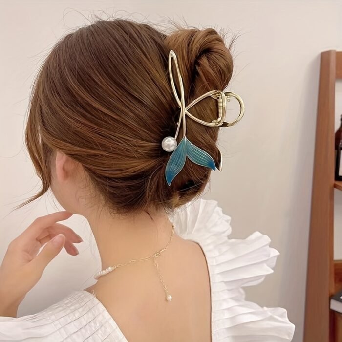 [Sweet Elegant] Whale Tail Claw Clips | For Women And Girls | Hair Accessories | Ideal choice for Gifts - Image 2