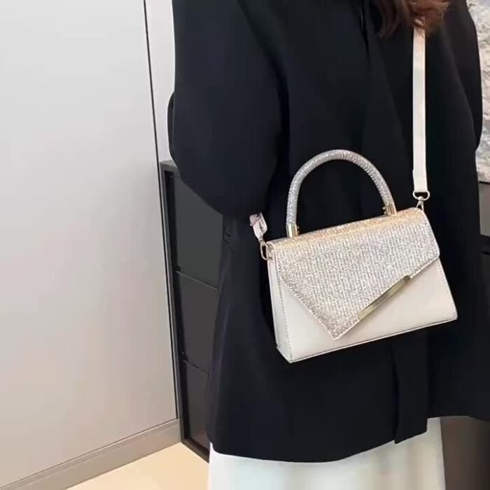 Small niche design lightweight crossbody bag, new fashionable versatile evening shoulder bag—stylish design with adjustable strap and magnetic closure. Available in 4 colors to choose from, perfect for work commutes, dinner parties, dates, daily wear, or photo shoots - Image 15