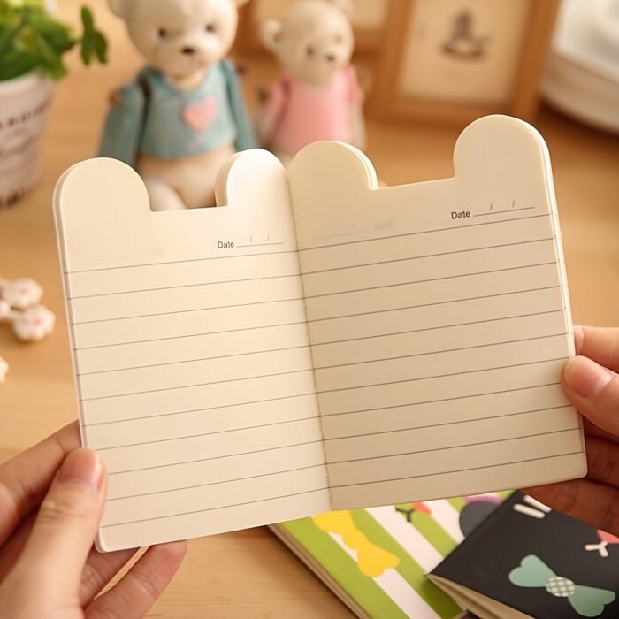 8pcs Cute Animal Pocket Notebooks - Mini Cartoon Softcover Journals with Colorful Designs, Kawaii Stationery Set for Office, School & Gifts, Notebooks And Journals - Image 8