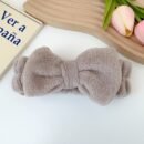 Ladies' Facial Headband Multiple Options - 1pc Towel Cloth Headband 2pcs Set Wristband, for Washing Face, Skincare, Makeup, Bowknot Spa Hairband, Preventing Liquid Overflowing from Arms