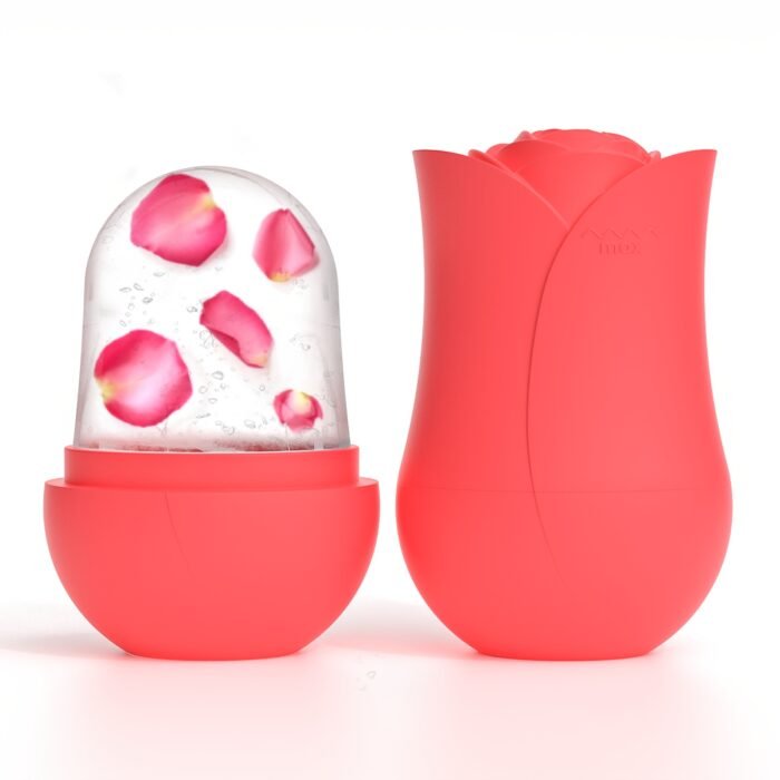 1pc XKMIESS Silicone Ice Roller for Face – 3D Rose Flower Design, Manual Cooling Facial Massager, Oil-Free Skin Care Tool for Refreshing & Soothing Skin, Face Massage Tool | Elegant Design | Silicone Material, Facial Massage Tool - Image 8