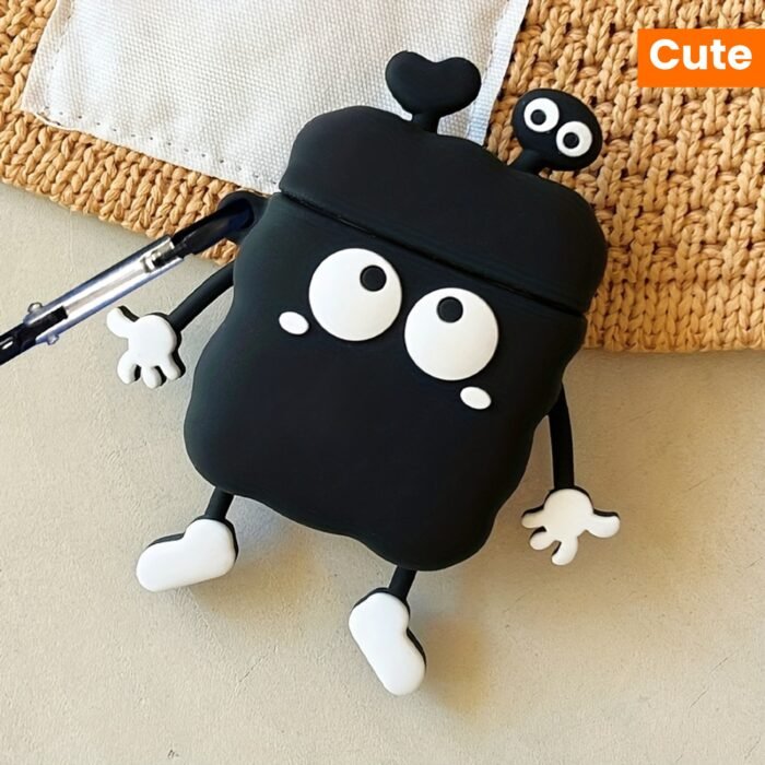 Cute Black Earphone Case For Airpods Pro Wireless Silicone Case - Image 14