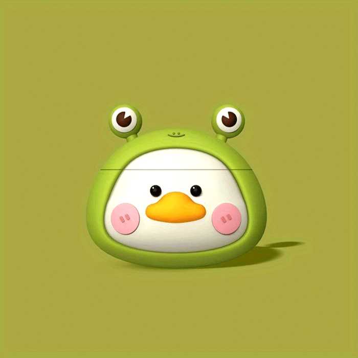 Adorable 3D Frog & Duck Cartoon Silicone Case for Apple for Airpods 1/2/Pro - Perfect Birthday or Easter Gift for Youngsters and Loved Ones - Image 10