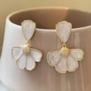 [Fashion Earrings] Summer Fashion 5-Petal Flower Stitched Women's Earrings, One Pair | Casual Beach Matching