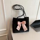 [New Fashionable Bow Bag] 2024 New Fashionable Influencer Student Bow Large Bag | Versatile Women's Crossbody Shoulder Bag