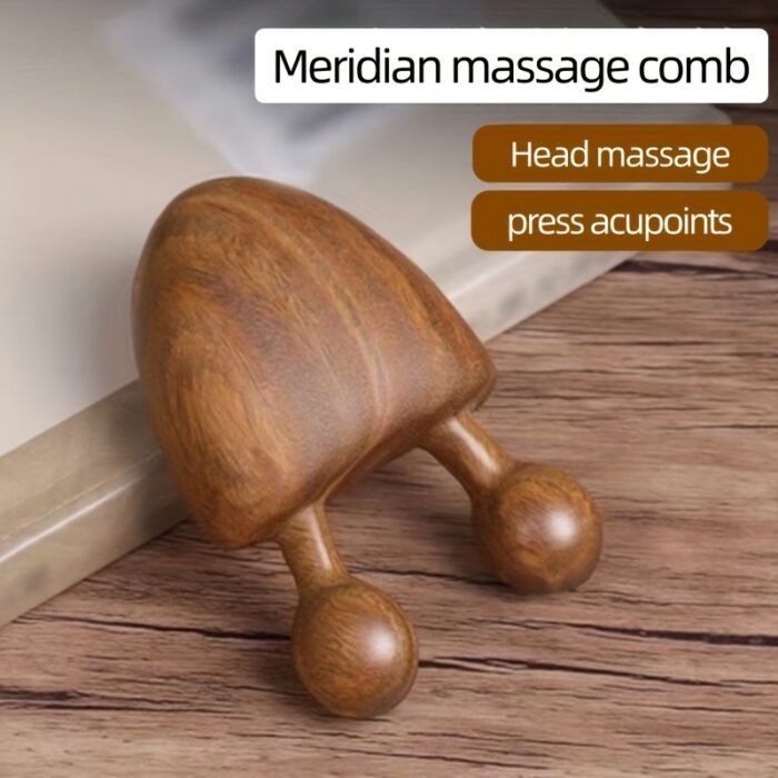 Agarwood Nose Massager Facial Eye Gua Sha Stick - Image 2