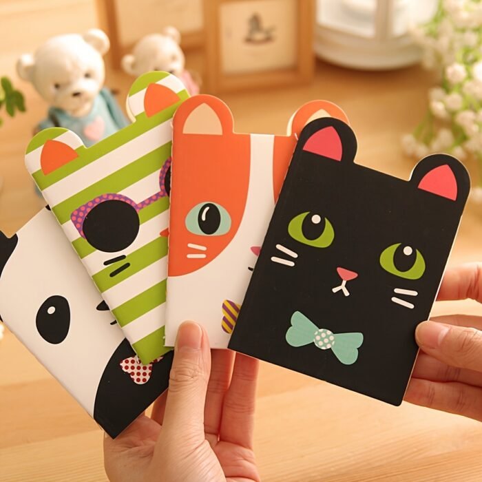 8pcs Cute Animal Pocket Notebooks - Mini Cartoon Softcover Journals with Colorful Designs, Kawaii Stationery Set for Office, School & Gifts, Notebooks And Journals - Image 7