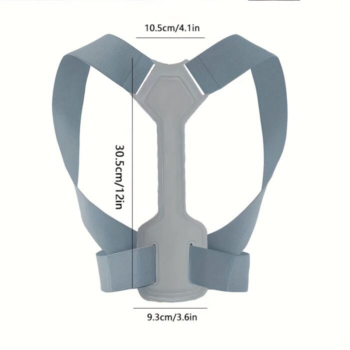 1pc Adjustable Posture Corrector for Men & Women - Invisible Back Support with Removable Straps, EVA Material, Black & Pink, Provides Spinal Alignment & Shoulder Support, Posture Corrector - Image 8