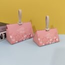 20pc Small And Large Multi-colored Hot Stamping Paper Gift Boxes, European-style Triangular Pearl Floral Hand-held Candy Boxes, Muffins, Candles, Jewelry Gift Packaging Boxes For Mother's Day, Weddings, Birthdays, Anniversaries, And Holiday Parties.
