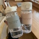 HankPARSON 17oz Leak-Proof Sports Water Bottle with Straw & Flip Lid - PVC-Free, Durable PET Plastic, Ideal for Gym, Outdoor Activities & Travel, Oval Shape