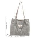 Women's Tote Bag Women's Crossbody Bag 2025 Commuter Large Capacity New Summer Silvery Shoulder Bag