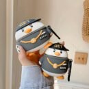 Cartoon Duck Compatible with AirPods 4 Split Case, AirPods Pro 2 Soft Shell New Model AirPods 3rd Generation Earphone Cover Cute