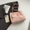 [New Fashionable Bow Bag] 2024 New Fashionable Influencer Student Bow Large Bag | Versatile Women's Crossbody Shoulder Bag