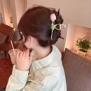 1pc Girl's Tulip Flowers Design Hair Clip, Women's Fairy Pretty Hair Claw, Girls Hair Accessories, Ideal choice for Gifts