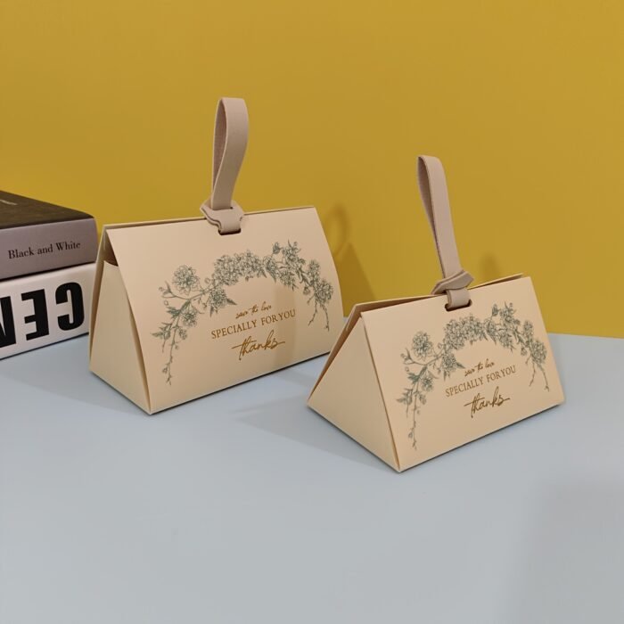 20pc Small And Large Multi-colored Hot Stamping Paper Gift Boxes, European-style Triangular Pearl Floral Hand-held Candy Boxes, Muffins, Candles, Jewelry Gift Packaging Boxes For Mother's Day, Weddings, Birthdays, Anniversaries, And Holiday Parties. - Image 22