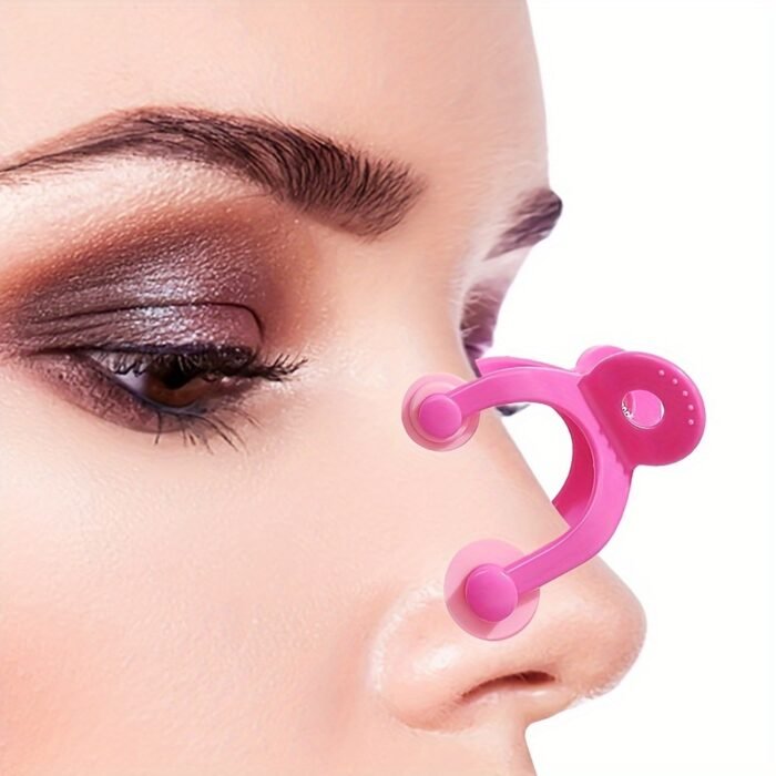 1pc Pink Nose Shaper & Lifter Clip for Women - Comfortable, Easy-to-Use Silicone Nose Corrector Beauty Tool, Non-Electric, Scent-Free - Image 3