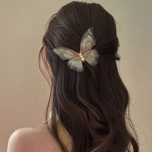 3pcs Elegant Faux Pearl Decorative Butterfly Shaped Hair Clips Vintage Hair Barrettes For Women And daily use Wear