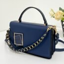 Metal-Decorated Square Handbag - Large Capacity, Lightweight, Portable | Mini Synthetic Flip Bag for Women, Perfect for Office, Business, Autumn & Winter