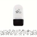 Creative Cartoon Flower Rolling Stamp - DIY Graffiti Seal for Journals & Crafts, Rectangular Plastic Art Supplies