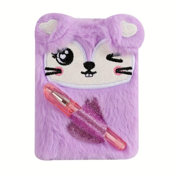 Adorable Mini Notebook with Cute Cat Design - Portable Small Diary with Pen Pocket, Ideal Gift for Students, Polyester Cover, Pink and White, Diary Accessories | Playful Design | Durable Cover - Image 17