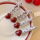 2pcs/4pcs Retro Fashion Heart Polka Dot Hair Clips, Cute Duckbill Clip, Bangs Barrette, High-End Edge Clamps Versatile Accessories for Spring and Summer