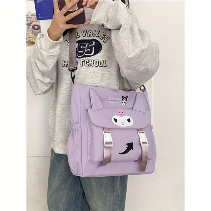 Sanrio cartoon cute shoulder bag, crossbody tote bag,, high, college students' class tutoring bag, bag, handbag, Valentine's Day gift - Image 6