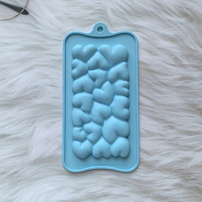 [Pink Heart Chocolate Mold] BPA-Free, 3D Love Design 1pc Pink Heart-Shaped Silicone Chocolate Mold | Ideal for Valentine's & Thanksgiving, DIY Candy Gifts & Cake Decorations - Image 5