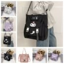 Sanrio cartoon cute shoulder bag, crossbody tote bag,, high, college students' class tutoring bag, bag, handbag, Valentine's Day gift