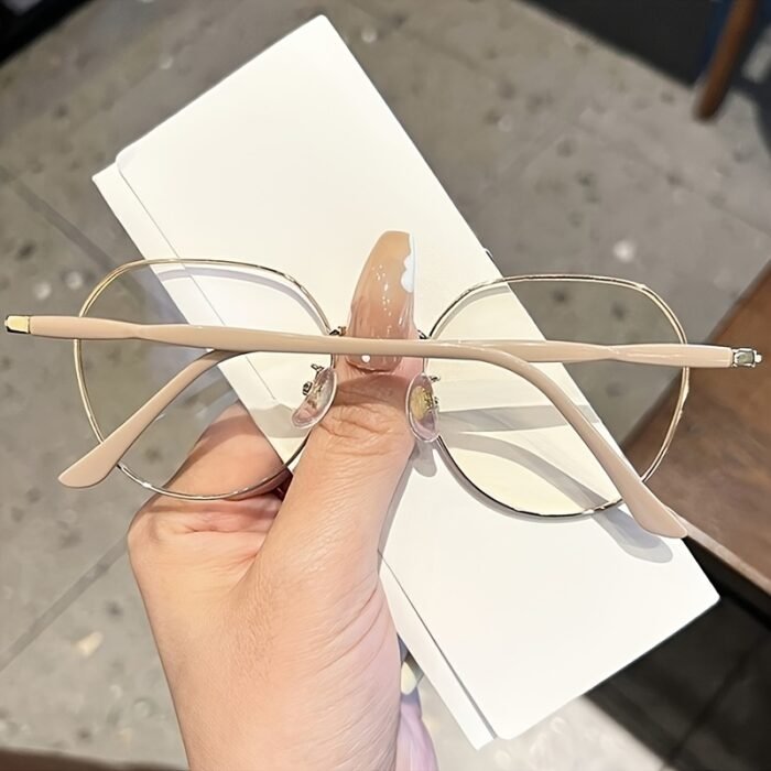 Women's Ultra-Light Blue Light Blocking Glasses - Stylish Oval Frame, Slimming Effect, PC Lenses, Acetate Material, Perfect for Everyday Use & Street Style, Street Style Glasses | Oval Frame Glasses | Acetate Fiberglass - Image 2