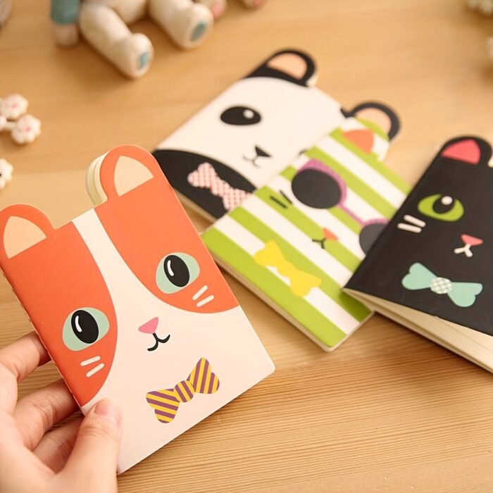 8pcs Cute Animal Pocket Notebooks - Mini Cartoon Softcover Journals with Colorful Designs, Kawaii Stationery Set for Office, School & Gifts, Notebooks And Journals - Image 2